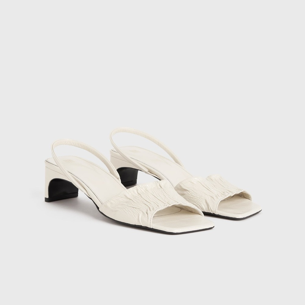Totême The Gathered Scoop-Heel Sandal
